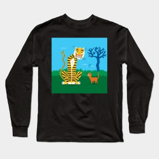 The Tiger and The Tom Cat Long Sleeve T-Shirt